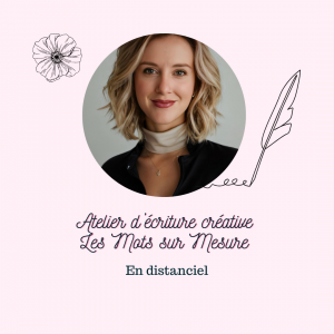 Atelier écriture créative en ligne visuel